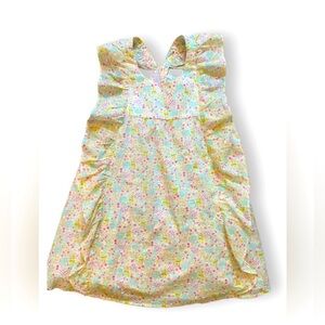 ☀️5/25☀️ Shabby Chic Flowers and Bunnies Ruffle Dress Size 5